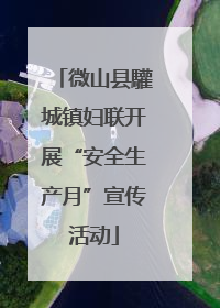 微山县驩城镇妇联开展“安全生产月”宣传活动