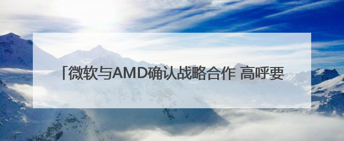 微软与AMD确认战略合作 高呼要让Windows成为头号游戏平台