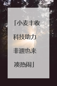 小麦丰收 科技助力 非遗也来凑热闹