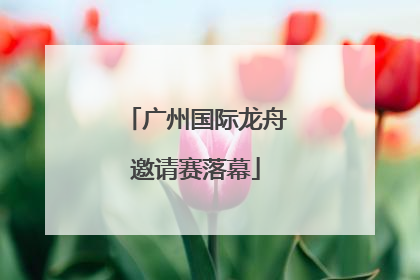 广州国际龙舟邀请赛落幕