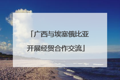 广西与埃塞俄比亚开展经贸合作交流