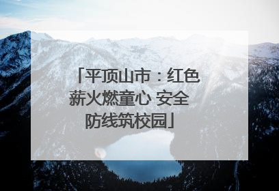 平顶山市：红色薪火燃童心 安全防线筑校园