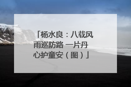 杨水良：八载风雨巡防路 一片丹心护童安（图）