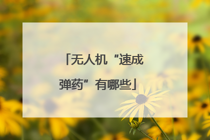 无人机“速成弹药”有哪些