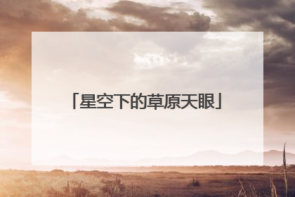 星空下的草原天眼