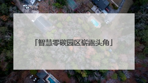 智慧零碳园区崭露头角