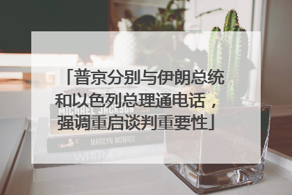 普京分别与伊朗总统和以色列总理通电话，强调重启谈判重要性