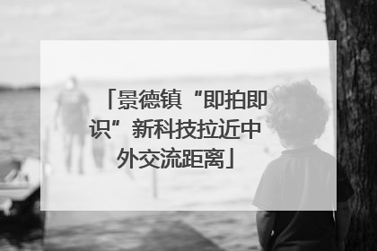 景德镇“即拍即识”新科技拉近中外交流距离