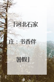 河北石家庄：书香伴暑假