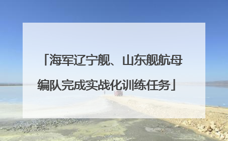 海军辽宁舰、山东舰航母编队完成实战化训练任务