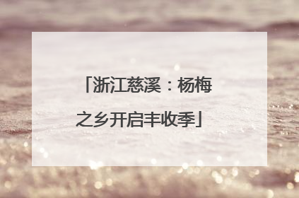 浙江慈溪：杨梅之乡开启丰收季