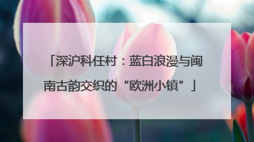 深沪科任村：蓝白浪漫与闽南古韵交织的“欧洲小镇”