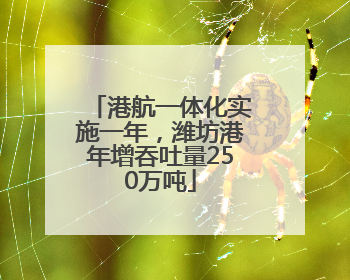 港航一体化实施一年，潍坊港年增吞吐量250万吨