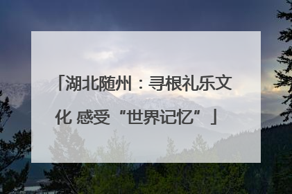 湖北随州：寻根礼乐文化 感受“世界记忆”