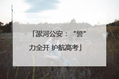 漯河公安：“警”力全开 护航高考