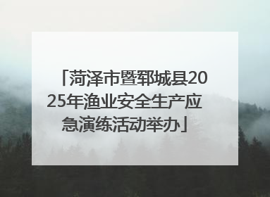 菏泽市暨郓城县2025年渔业安全生产应急演练活动举办