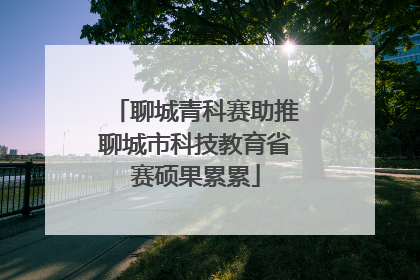 聊城青科赛助推聊城市科技教育省赛硕果累累