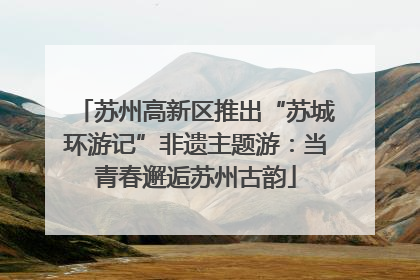 苏州高新区推出“苏城环游记”非遗主题游：当青春邂逅苏州古韵
