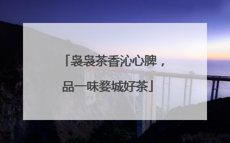 袅袅茶香沁心脾，品一味婺城好茶