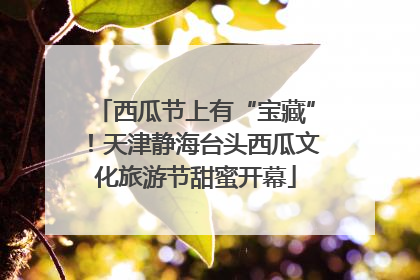 西瓜节上有“宝藏”！天津静海台头西瓜文化旅游节甜蜜开幕