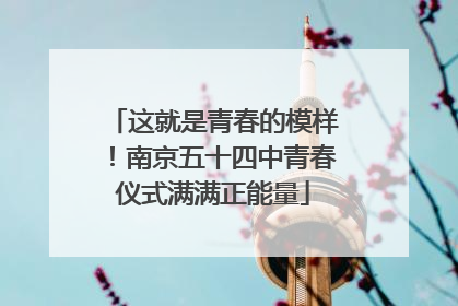 这就是青春的模样！南京五十四中青春仪式满满正能量