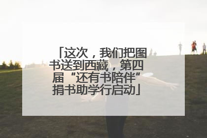 这次，我们把图书送到西藏，第四届“还有书陪伴”捐书助学行启动
