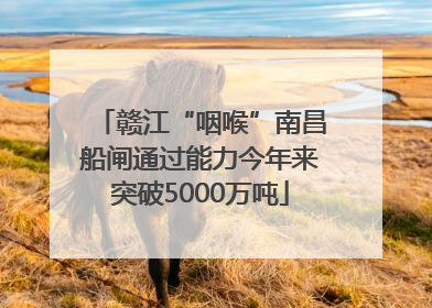 赣江“咽喉”南昌船闸通过能力今年来突破5000万吨