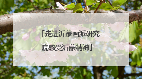 走进沂蒙画派研究院感受沂蒙精神