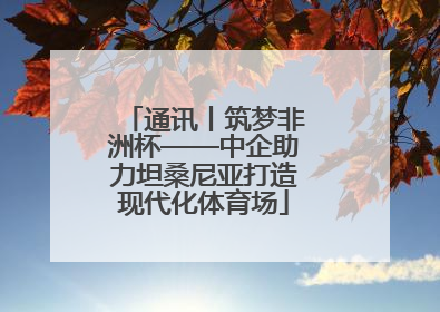 通讯丨筑梦非洲杯——中企助力坦桑尼亚打造现代化体育场