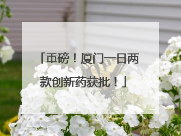 重磅！厦门一日两款创新药获批！