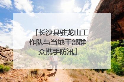 长沙县驻龙山工作队与当地干部群众携手防汛