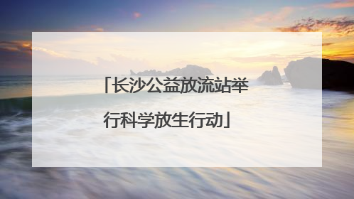 长沙公益放流站举行科学放生行动