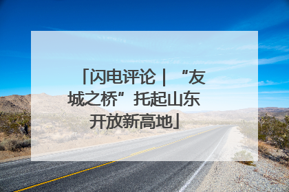 闪电评论｜“友城之桥”托起山东开放新高地