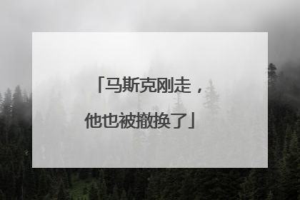 马斯克刚走，他也被撤换了