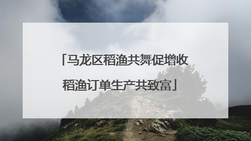 马龙区稻渔共舞促增收 稻渔订单生产共致富