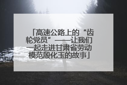 高速公路上的“齿轮党员”——让我们一起走进甘肃省劳动模范殷化玉的故事