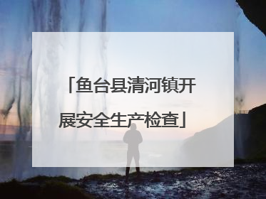 鱼台县清河镇开展安全生产检查