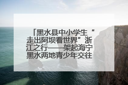 黑水县中小学生“走出阿坝看世界”浙江之行——架起海宁黑水两地青少年交往交流交融新桥梁