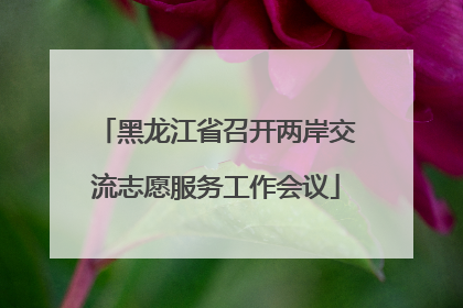 黑龙江省召开两岸交流志愿服务工作会议