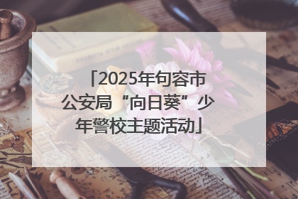 2025年句容市公安局“向日葵”少年警校主题活动