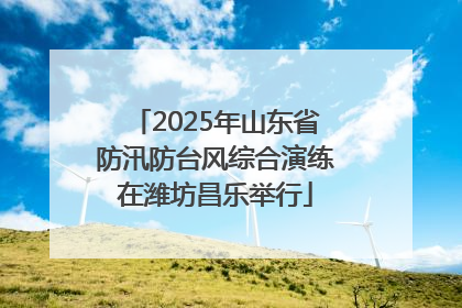 2025年山东省防汛防台风综合演练在潍坊昌乐举行