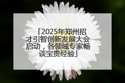 2025年郑州招才引智创新发展大会启动，各领域专家畅谈宝贵经验
