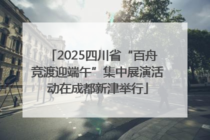 2025四川省“百舟竞渡迎端午”集中展演活动在成都新津举行