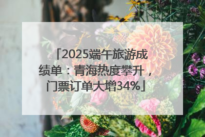 2025端午旅游成绩单：青海热度攀升，门票订单大增34%