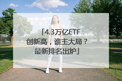 4.3万亿ETF创新高，谁主大局？最新排名出炉