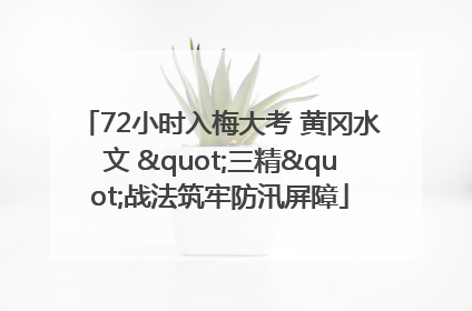 72小时入梅大考 黄冈水文 "三精"战法筑牢防汛屏障