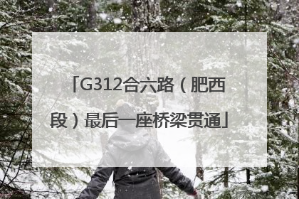 G312合六路（肥西段）最后一座桥梁贯通